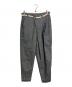 OHTA（オオタ）の古着「テーパードパンツ　ポリエステル混パンツ」｜グレー