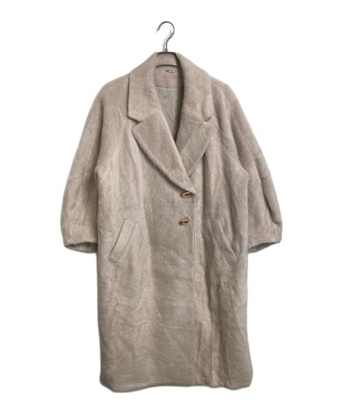 Snidel（スナイデル）Snidel (スナイデル) シャギーロングコート ベージュ サイズ:1の古着・服飾アイテム