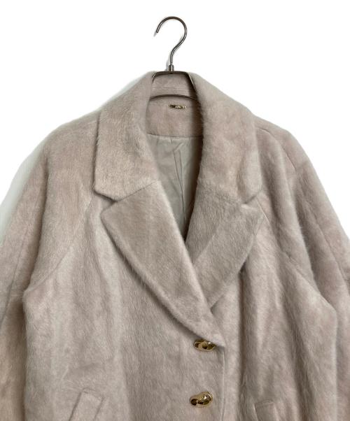 Snidel（スナイデル）Snidel (スナイデル) シャギーロングコート ベージュ サイズ:1の古着・服飾アイテム