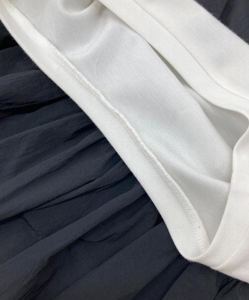 UNITED ARROWS（ユナイテッドアローズ）UNITED ARROWS (ユナイテッドアローズ) ビスチェデザイン カットソートップス　 ホワイト×ブラック サイズ:実寸参照の古着・服飾アイテム