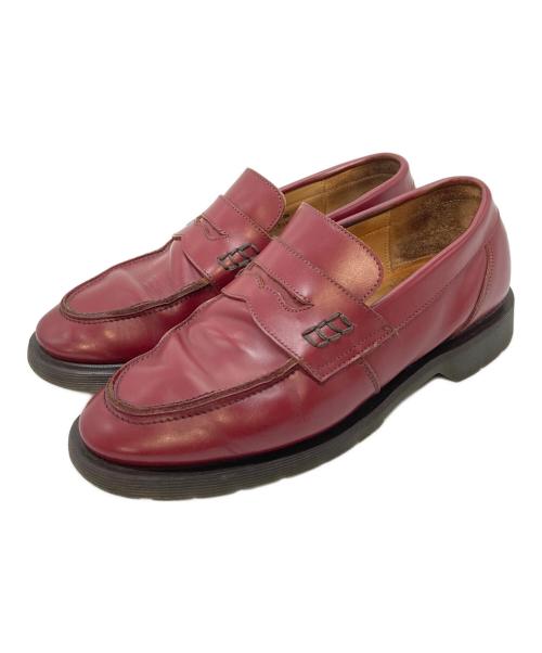 SOLOVAIR（ソロヴェアー）solovair (ソロヴェアー) ペニーローファー　レザーシューズ レッド サイズ:UK7の古着・服飾アイテム