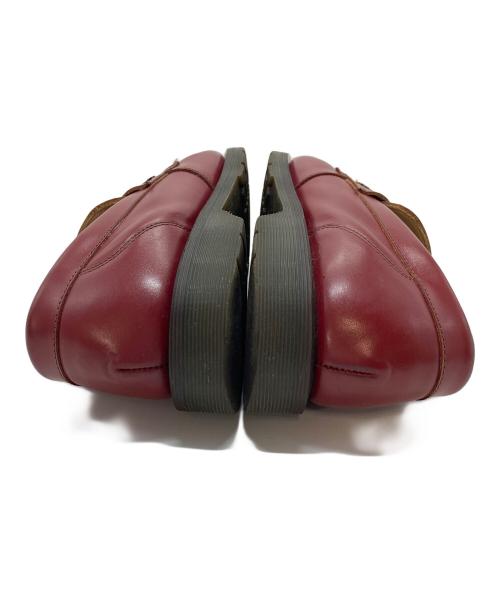 SOLOVAIR（ソロヴェアー）solovair (ソロヴェアー) ペニーローファー　レザーシューズ レッド サイズ:UK7の古着・服飾アイテム