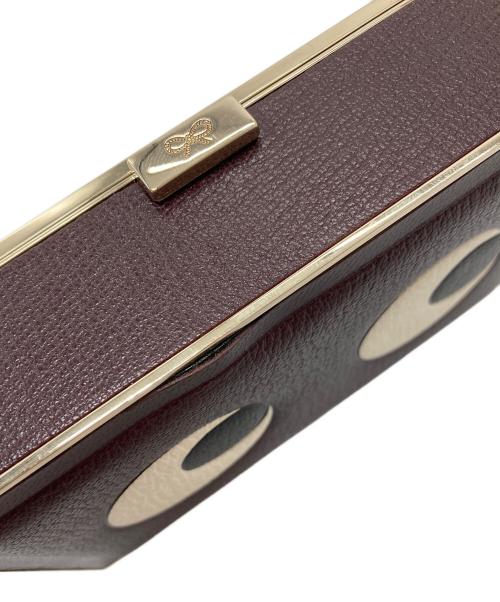 ANYA HINDMARCH（アニヤ・ハインドマーチ）ANYA HINDMARCH (アニヤ・ハインドマーチ) ボックスバッグ ブラウンの古着・服飾アイテム