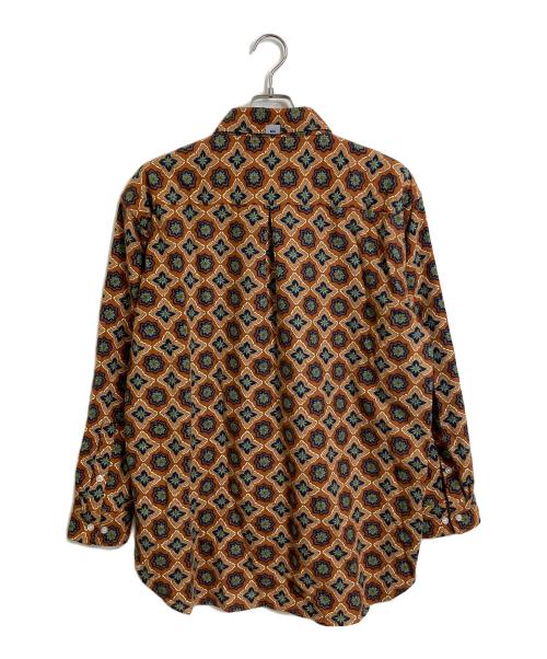 WIND AND SEA（ウィンダンシー）WIND AND SEA (ウィンダンシー) 総柄シャツ　コットンシャツ　長袖シャツ ブラウン サイズ:Lの古着・服飾アイテム