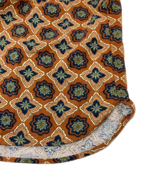 WIND AND SEA（ウィンダンシー）WIND AND SEA (ウィンダンシー) 総柄シャツ　コットンシャツ　長袖シャツ ブラウン サイズ:Lの古着・服飾アイテム