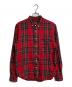 stussy（ステューシー）の古着「タータンチェックシャツ　ウール混シャツ」｜レッド