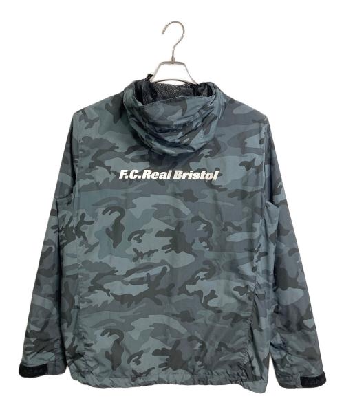 NIKE（ナイキ）NIKE (ナイキ) F.C.R.B. (エフシーレアルブリストル) カモフラジャケット　パーカー　アウター　ライトアウター　迷彩　スポーツ　アウトドア グレー サイズ:Lの古着・服飾アイテム