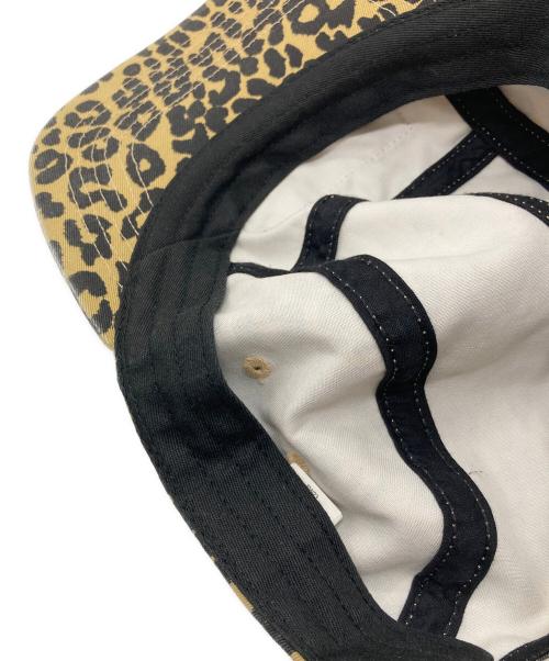 SUPREME（シュプリーム）Supreme (シュプリーム) washed chino twill camp cap  ウォッシュドチノツイルキャンプキャップ　23SS レオパード　USA製 イエロー×ブラック サイズ:58cmの古着・服飾アイテム