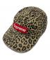 Supreme（シュプリーム）の古着「washed chino twill camp cap  ウォッシュドチノツイルキャンプキャップ　23SS レオパード　USA製」｜イエロー×ブラック