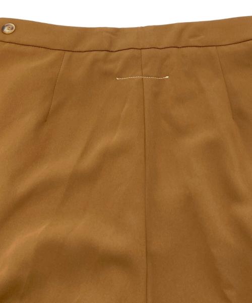 MM6 Maison Margiela（エムエムシックスメゾンマルジェラ）MM6 Maison Margiela (エムエムシックスメゾンマルジェラ) サイドボタン スラックス　セレモニー　イタリア製　 ブラウン サイズ:40の古着・服飾アイテム