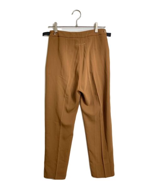 MM6 Maison Margiela（エムエムシックスメゾンマルジェラ）MM6 Maison Margiela (エムエムシックスメゾンマルジェラ) サイドボタン スラックス　セレモニー　イタリア製　 ブラウン サイズ:40の古着・服飾アイテム