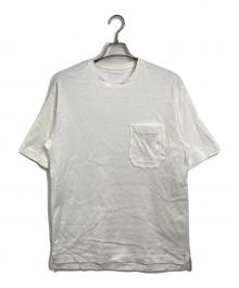 ONE GRAVITY（ワングラヴィティ）の古着「フィスコ ショートスリーブカットソー ポケットTシャツ　コットンTシャツ　無地T」｜ホワイト