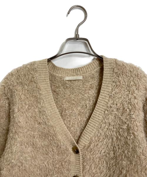 Plage（プラージュ）Plage (プラージュ) ALPACA SHAGGY カーディガン　アルパカ混カーディガン ベージュ サイズ:FREEの古着・服飾アイテム