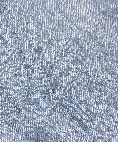 Khadi and Co（カディアンドコー）Khadi and Co (カディアンドコー) ハンドメイドマフラー　ストール　インド製 ネイビー サイズ:実寸参照の古着・服飾アイテム