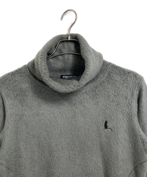 ROARS ORIGINAL（ローアズオリジナル）ROARS ORIGINAL (ローアズオリジナル) BOA HIGH NECK CUT&SEW / ボアハイネックカットソー グレー サイズ:Sの古着・服飾アイテム