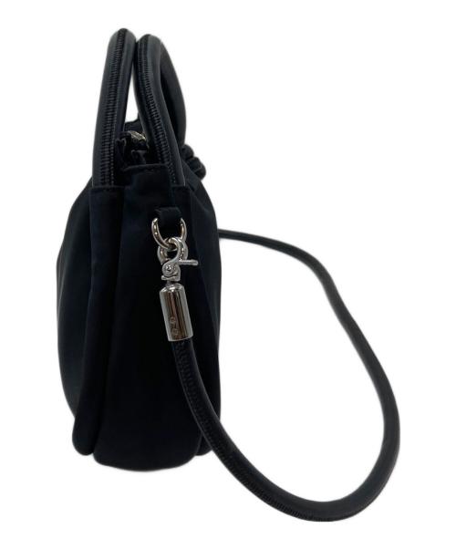 GANNI（ガニー）Ganni (ガニー) MINI KNOT ショルダーバッグ　レザーバッグ ブラック サイズ:実寸参照の古着・服飾アイテム