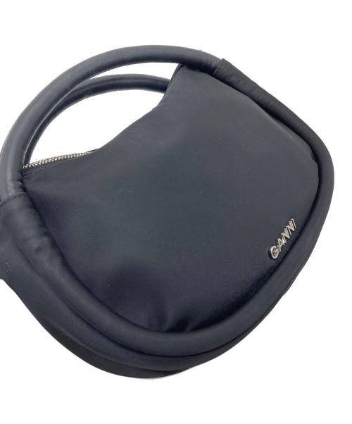 GANNI（ガニー）Ganni (ガニー) MINI KNOT ショルダーバッグ　レザーバッグ ブラック サイズ:実寸参照の古着・服飾アイテム