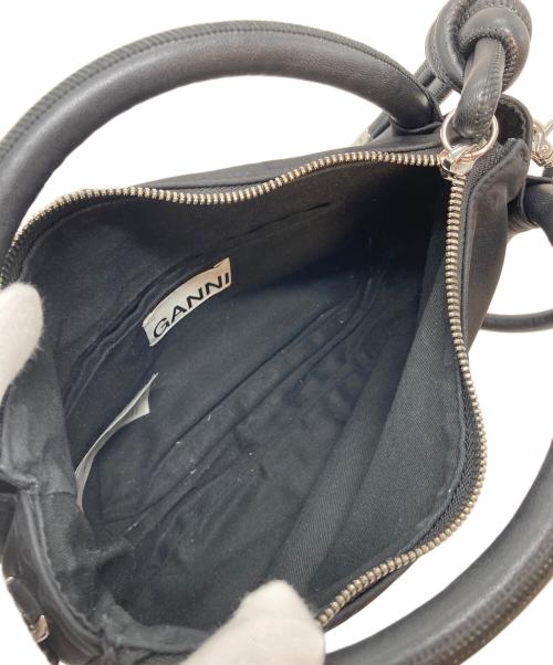 GANNI（ガニー）Ganni (ガニー) MINI KNOT ショルダーバッグ　レザーバッグ ブラック サイズ:実寸参照の古着・服飾アイテム