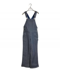 中古・古着通販】CELINE (セリーヌ) ヒッコリーオーバーオール ブルー