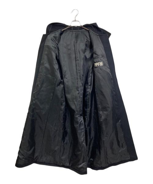 PPFM（ピーピーエフエム）PPFM (ピーピーエフエム) 【古着】90’Ｓトグルボタン メルトンダッフルコート　ロングコート　アウター　97年製　日本製 ブラック サイズ:実寸参照の古着・服飾アイテム