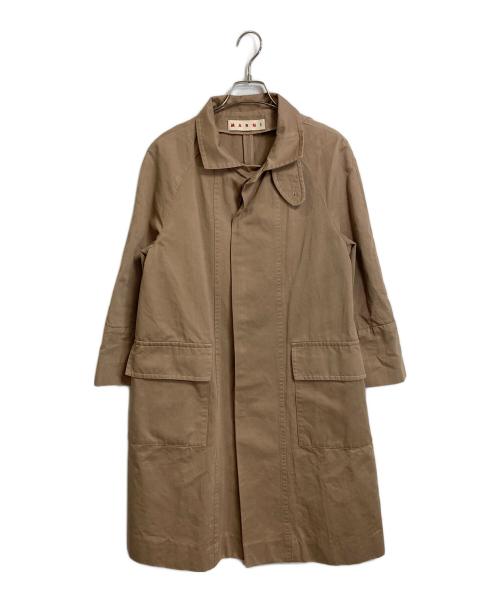 MARNI（マルニ）MARNI (マルニ) コットンリネンコート　ラグランコート ベージュ サイズ:38の古着・服飾アイテム