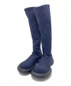 ENFOLDエンフォルド）の古着「LONG ENGINEER-BOOTS  ロングエンジニアブーツ　ロングブーツ」｜ネイビー