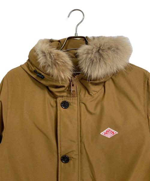 DANTON（ダントン）DANTON (ダントン) ダウンジャケット　ラクーンドッグ ブラウン サイズ:40の古着・服飾アイテム