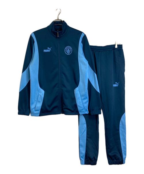 PUMA（プーマ）PUMA (プーマ) MANCHESTER CITY (マンチェスター・シティ) セットアップジャージ/トラックジャケット+パンツ　24/25 マンチェスター・シティ FTBLNRGY ネイビー サイズ:Mの古着・服飾アイテム