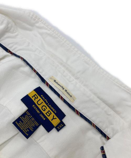 Rugby Ralph Lauren（ラグビーラルフローレン）Rugby Ralph Lauren (ラグビーラルフローレン) ボタンダウンシャツ　コットンシャツ ホワイト サイズ:XXLの古着・服飾アイテム