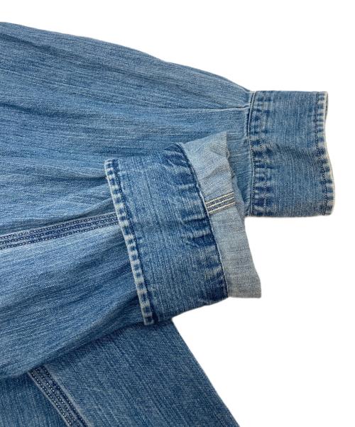 POLO RALPH LAUREN（ポロ・ラルフローレン）POLO RALPH LAUREN (ポロ・ラルフローレン) デニムシャツ　コットンシャツ　ポニーなし スカイブルー サイズ:Lの古着・服飾アイテム
