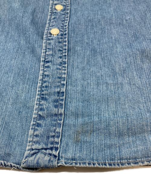 POLO RALPH LAUREN（ポロ・ラルフローレン）POLO RALPH LAUREN (ポロ・ラルフローレン) デニムシャツ　コットンシャツ　ポニーなし スカイブルー サイズ:Lの古着・服飾アイテム