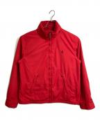POLO RALPH LAURENポロ・ラルフローレン）の古着「裏フリースナイロンジャケット　アウター　」｜レッド