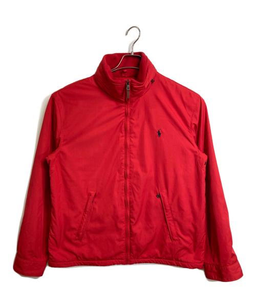 POLO RALPH LAUREN（ポロ・ラルフローレン）POLO RALPH LAUREN (ポロ・ラルフローレン) 裏フリースナイロンジャケット　アウター　 レッド サイズ:Lの古着・服飾アイテム