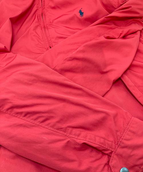 POLO RALPH LAUREN（ポロ・ラルフローレン）POLO RALPH LAUREN (ポロ・ラルフローレン) 裏フリースナイロンジャケット　アウター　 レッド サイズ:Lの古着・服飾アイテム