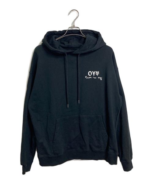 OY（オーワイ）OY (オーワイ) BOSS LOGO HOODIE ブラック サイズ:実寸参照の古着・服飾アイテム
