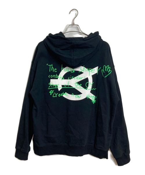 OY（オーワイ）OY (オーワイ) BOSS LOGO HOODIE ブラック サイズ:実寸参照の古着・服飾アイテム