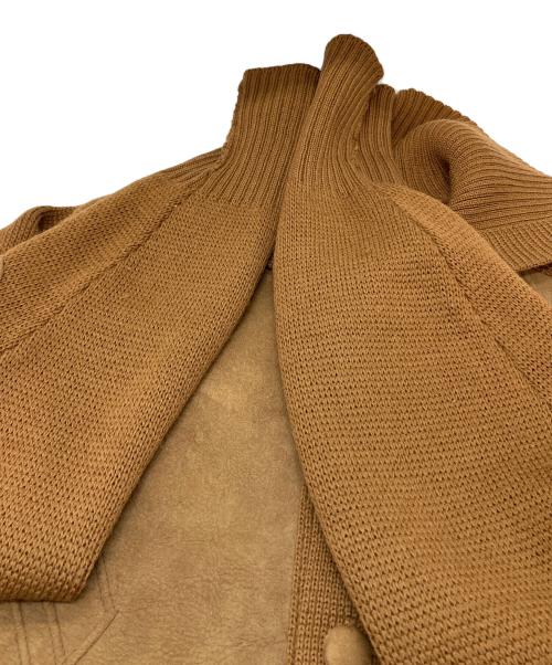 TUNDRA（ツンドラ）TUNDRA (ツンドラ) 【古着】スウェード切替カーディガン　ラグランカーディガン ブラウン サイズ:Mの古着・服飾アイテム