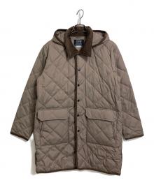 TAION×SHIPS any（タイオン×シップスエニィ）の古着「キルティングダウンコート」｜ブラウン