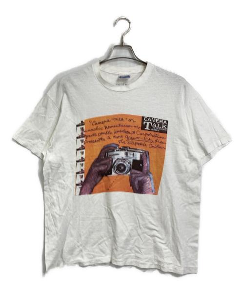 Hanes（ヘインズ）Hanes (ヘインズ) 【古着】USA製シングルステッチバンドTシャツ　コットンTシャツ ホワイト サイズ:XLの古着・服飾アイテム