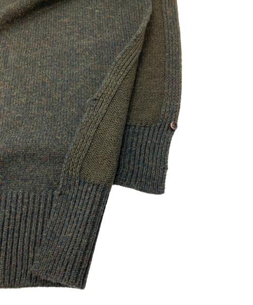 Maison Margiela（メゾンマルジェラ）Maison Margiela (メゾンマルジェラ) ウールリネンタバード ニットベスト　22AW グリーン サイズ:S 未使用品の古着・服飾アイテム