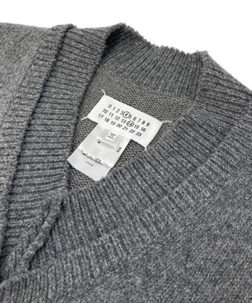 Maison Margiela（メゾンマルジェラ）Maison Margiela (メゾンマルジェラ) ウールリネンタバード ニットベスト 4ステッチ　22AW グレー サイズ:Sの古着・服飾アイテム