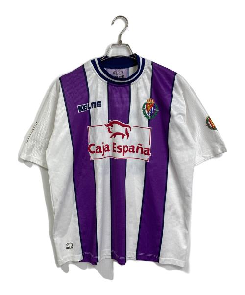 KELME（ケルメ）KELME (ケルメ) 城彰二ゲームシャツ　ユニフォーム　半袖カットソー パープル サイズ:実寸参照の古着・服飾アイテム