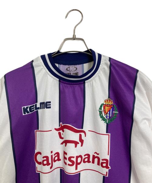 KELME（ケルメ）KELME (ケルメ) 城彰二ゲームシャツ　ユニフォーム　半袖カットソー パープル サイズ:実寸参照の古着・服飾アイテム