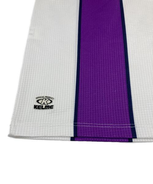 KELME（ケルメ）KELME (ケルメ) 城彰二ゲームシャツ　ユニフォーム　半袖カットソー パープル サイズ:実寸参照の古着・服飾アイテム