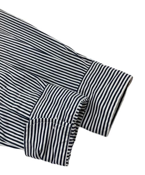 POLO RALPH LAUREN（ポロ・ラルフローレン）POLO RALPH LAUREN (ポロ・ラルフローレン) ストライプシャツ　コットンシャツ ブラック×ホワイト サイズ:41−84（実寸参照）の古着・服飾アイテム