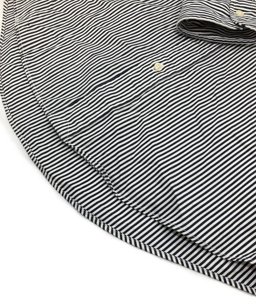 POLO RALPH LAUREN（ポロ・ラルフローレン）POLO RALPH LAUREN (ポロ・ラルフローレン) ストライプシャツ　コットンシャツ ブラック×ホワイト サイズ:41−84（実寸参照）の古着・服飾アイテム