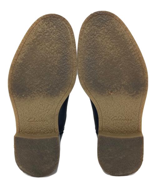 CLARKS（クラークス）CLARKS (クラークス) サイドゴアブーツ　ショートブーツ　レザーブーツ ブラック サイズ:US 7.5の古着・服飾アイテム