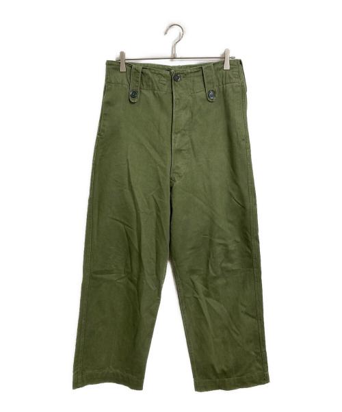 VINTAGE（ヴィンテージ）VINTAGE (ヴィンテージ) 【古着】ベルギー軍ミリタリーパンツ　 グリーン サイズ:7 （実寸参照）の古着・服飾アイテム