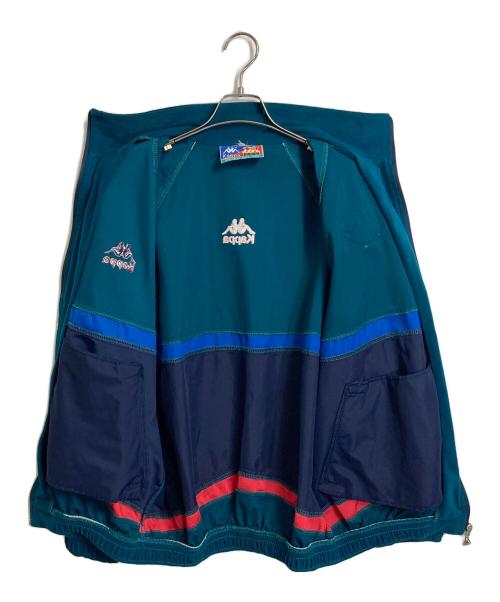KAPPA（カッパ）Kappa (カッパ) 【古着】FCバルセロナ 90'sトラックジャケット　ラグランジャケット　90年代 グリーン サイズ:実寸参照の古着・服飾アイテム