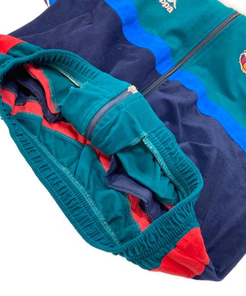 KAPPA（カッパ）Kappa (カッパ) 【古着】FCバルセロナ 90'sトラックジャケット　ラグランジャケット　90年代 グリーン サイズ:実寸参照の古着・服飾アイテム